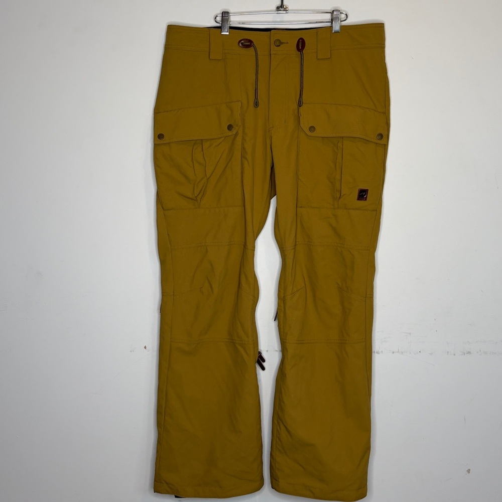 Orage Men’s Tan Cargo Ski Pants: Size Extra Large